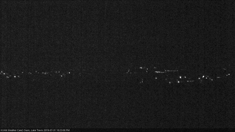 Lake Travis webcam, July 31, 2019 9:25 PM CT