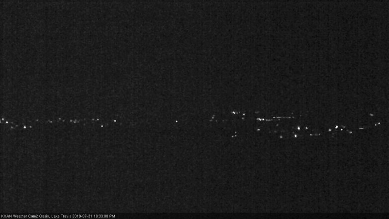 Lake Travis webcam, July 31, 2019 9:35 PM CT