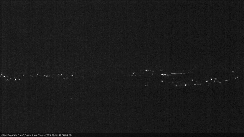 Lake Travis webcam, July 31, 2019 10:00 PM CT
