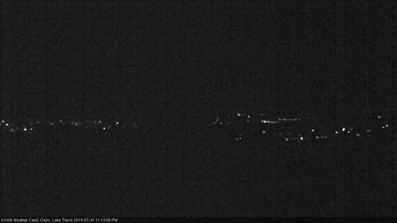 Lake Travis webcam, July 31, 2019 10:15 PM CT