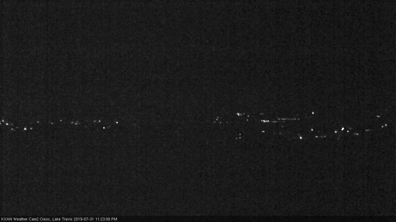 Lake Travis webcam, July 31, 2019 10:25 PM CT