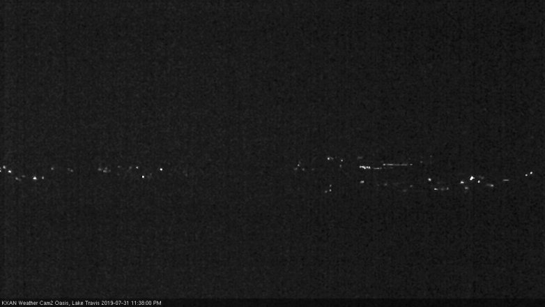 Lake Travis webcam, July 31, 2019 10:40 PM CT