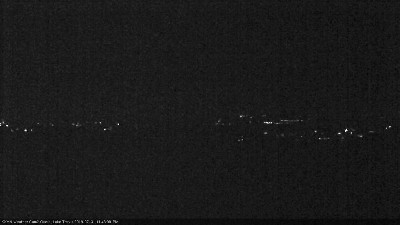 Lake Travis webcam, July 31, 2019 10:45 PM CT