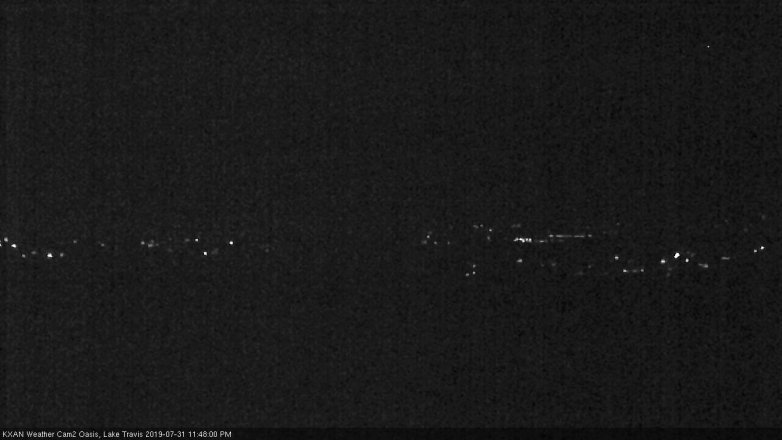Lake Travis webcam, July 31, 2019 10:50 PM CT