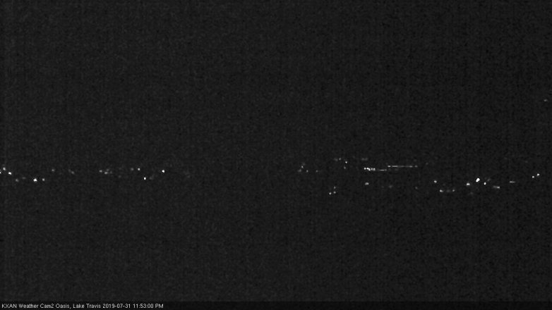 Lake Travis webcam, July 31, 2019 10:55 PM CT