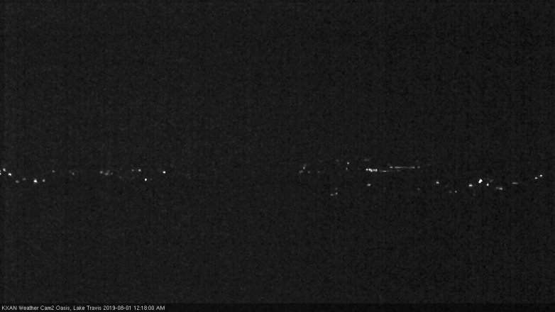 Lake Travis webcam, July 31, 2019 11:20 PM CT