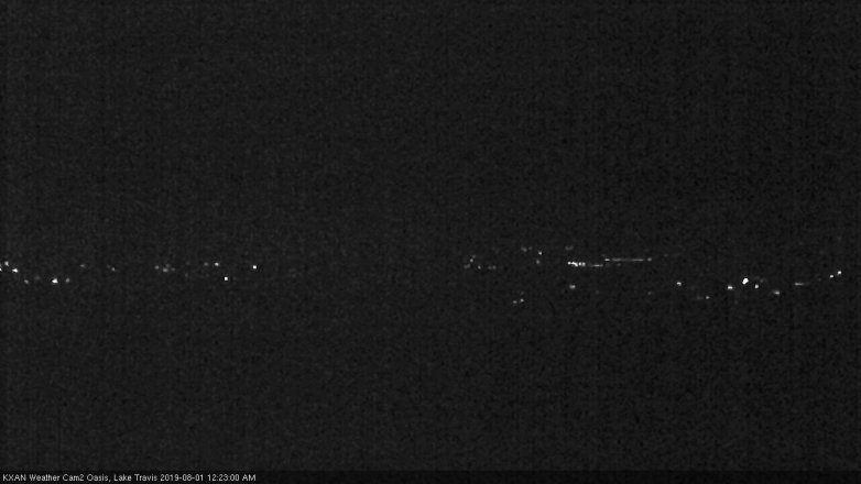 Lake Travis webcam, July 31, 2019 11:25 PM CT