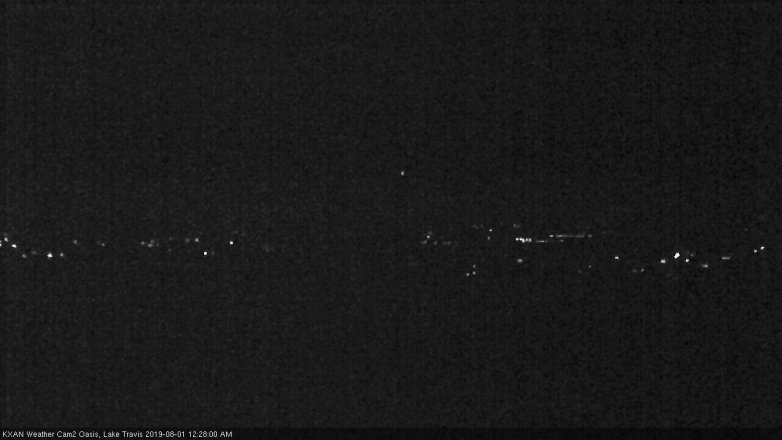 Lake Travis webcam, July 31, 2019 11:30 PM CT