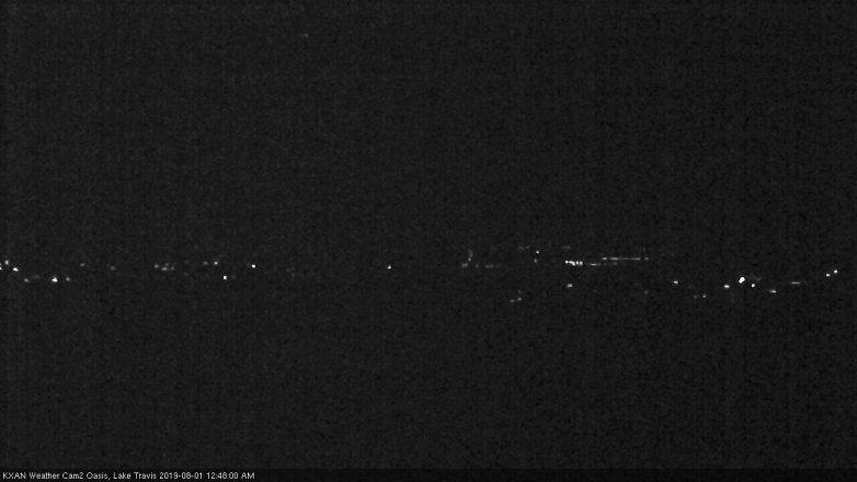 Lake Travis webcam, July 31, 2019 11:50 PM CT