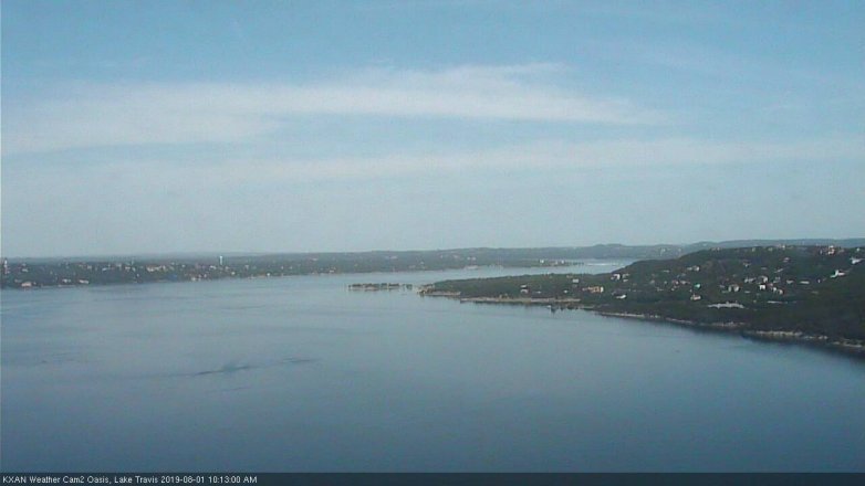 Lake Travis webcam, August 1, 2019 9:15 AM CT