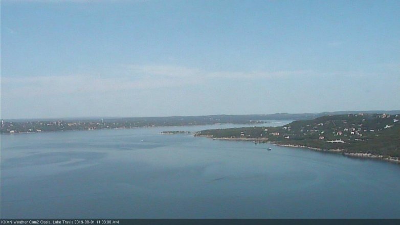 Lake Travis webcam, August 1, 2019 10:05 AM CT