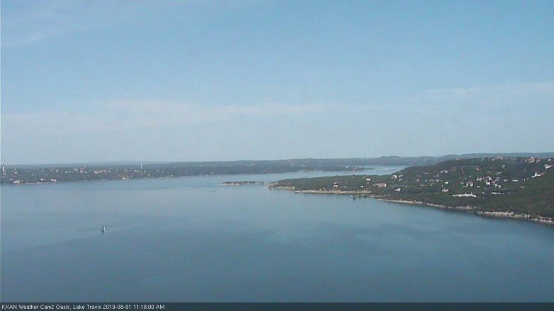 Lake Travis webcam, August 1, 2019 10:20 AM CT