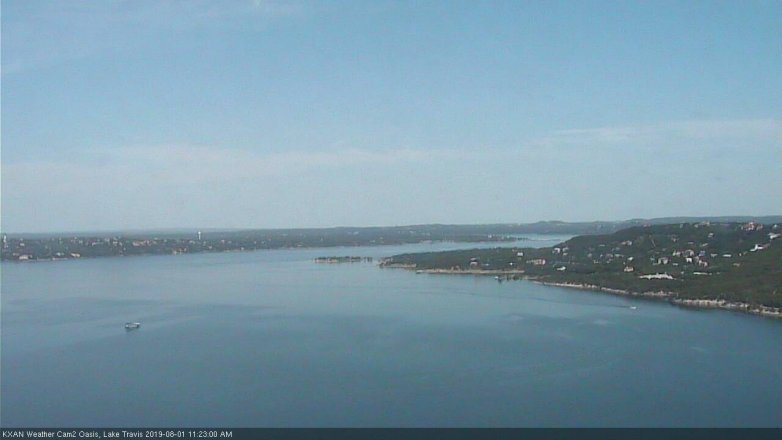 Lake Travis webcam, August 1, 2019 10:25 AM CT