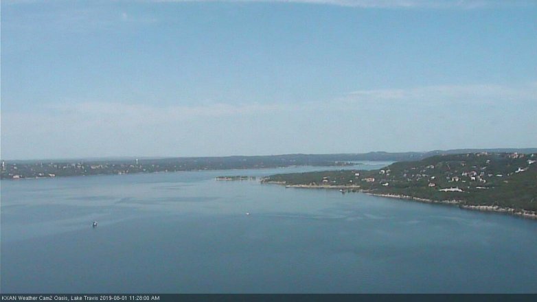 Lake Travis webcam, August 1, 2019 10:30 AM CT