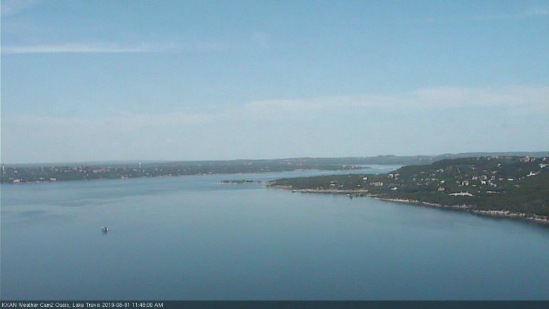 Lake Travis webcam, August 1, 2019 10:50 AM CT