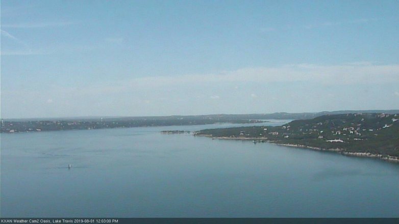 Lake Travis webcam, August 1, 2019 11:05 AM CT
