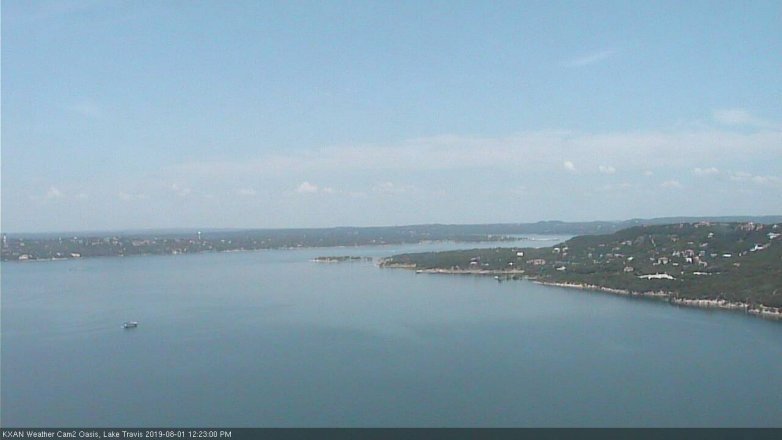 Lake Travis webcam, August 1, 2019 11:25 AM CT