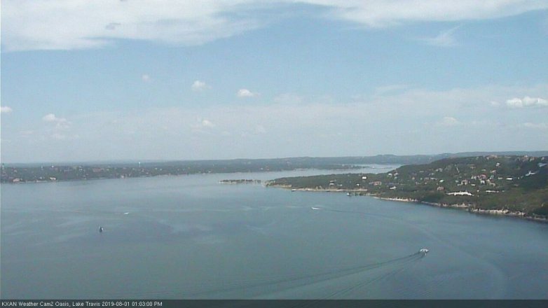 Lake Travis webcam, August 1, 2019 12:05 PM CT