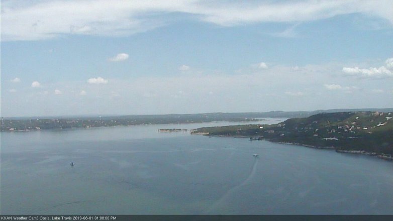 Lake Travis webcam, August 1, 2019 12:10 PM CT