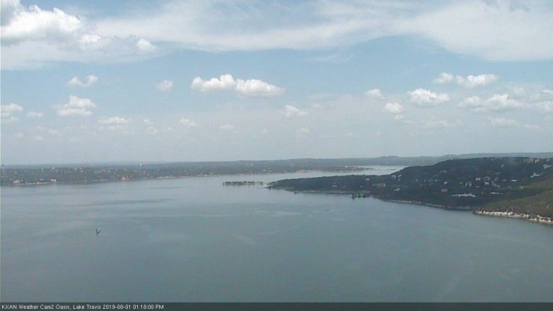 Lake Travis webcam, August 1, 2019 12:20 PM CT