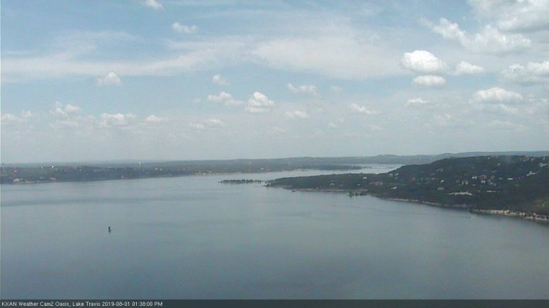 Lake Travis webcam, August 1, 2019 12:40 PM CT