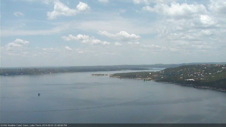 Lake Travis webcam, August 1, 2019 12:50 PM CT
