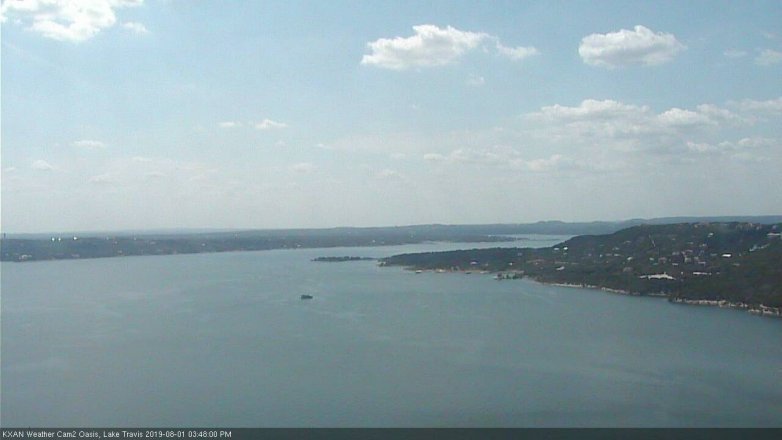 Lake Travis webcam, August 1, 2019 2:50 PM CT
