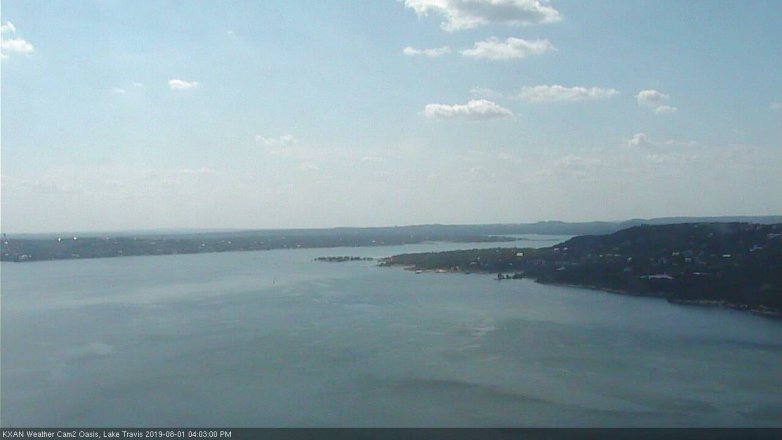 Lake Travis webcam, August 1, 2019 3:05 PM CT