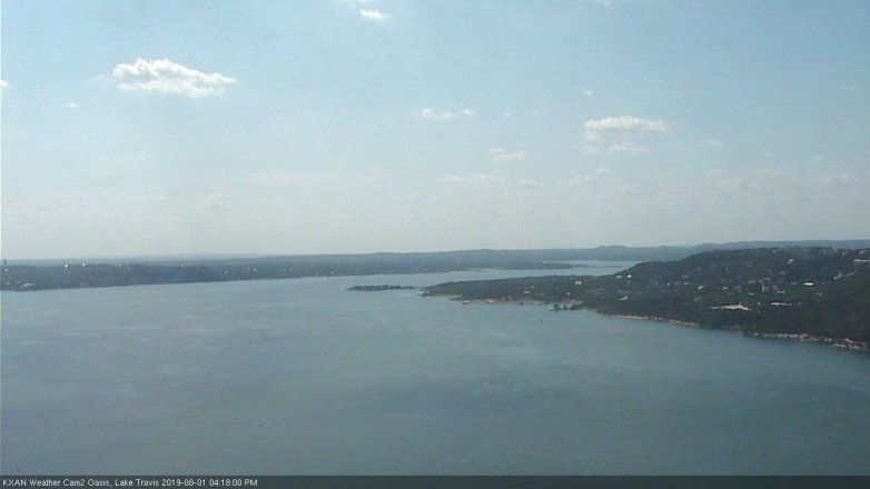 Lake Travis webcam, August 1, 2019 3:20 PM CT