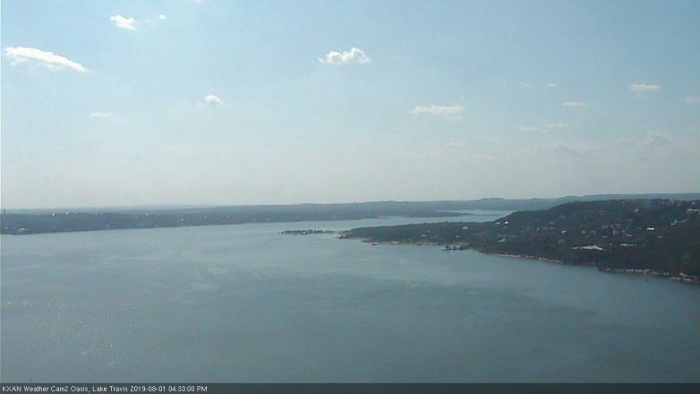 Lake Travis webcam, August 1, 2019 3:35 PM CT