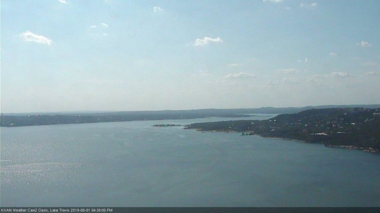 Lake Travis webcam, August 1, 2019 3:40 PM CT