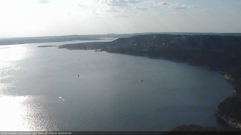 Lake Travis webcam, August 1, 2019 5:10 PM CT