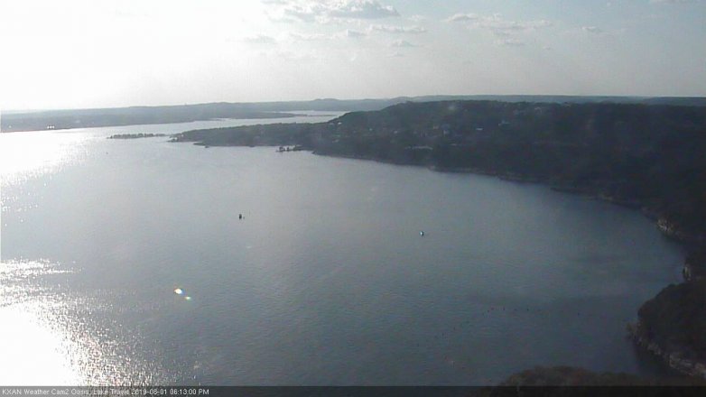 Lake Travis webcam, August 1, 2019 5:15 PM CT