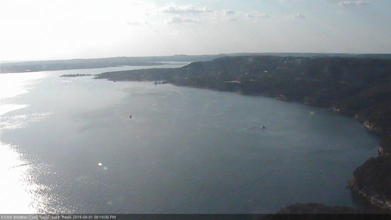 Lake Travis webcam, August 1, 2019 5:20 PM CT