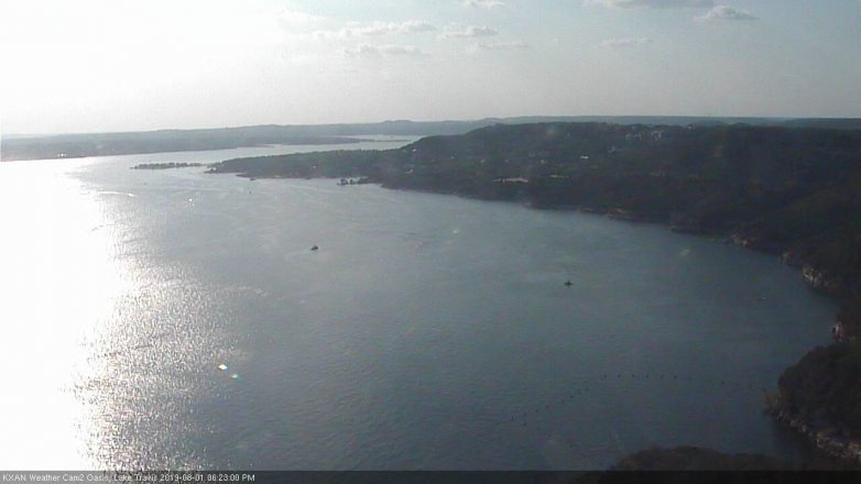 Lake Travis webcam, August 1, 2019 5:25 PM CT