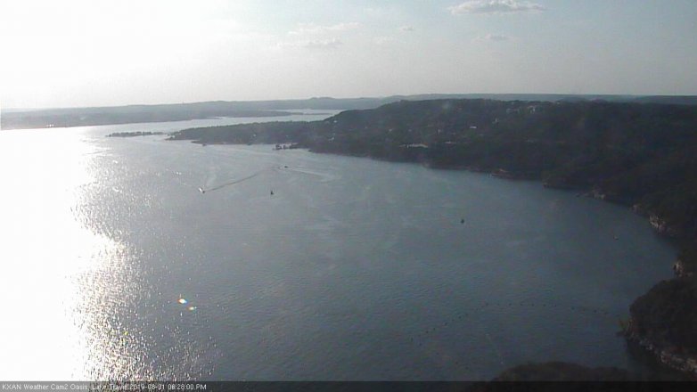Lake Travis webcam, August 1, 2019 5:30 PM CT