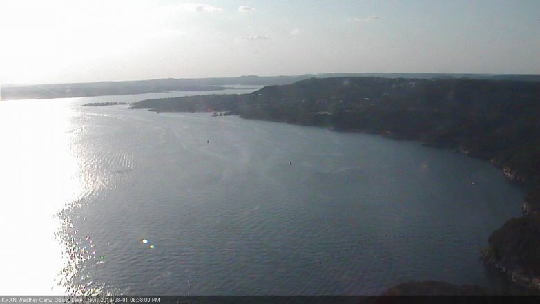Lake Travis webcam, August 1, 2019 5:40 PM CT