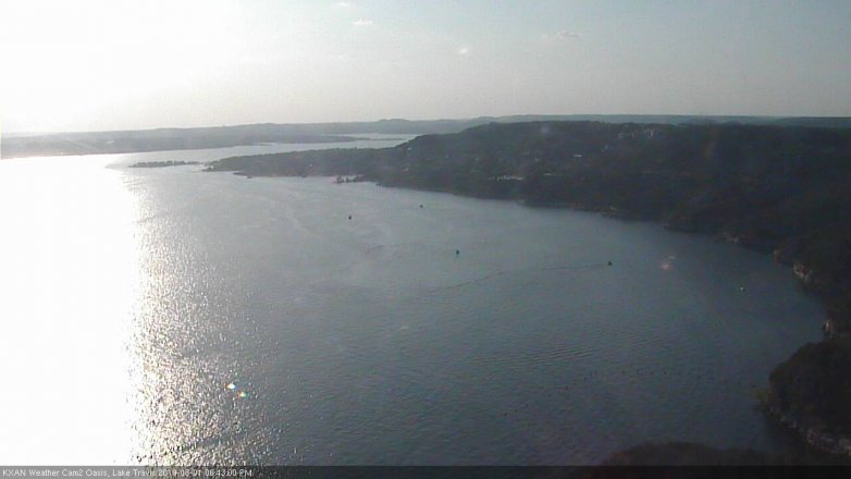 Lake Travis webcam, August 1, 2019 5:45 PM CT