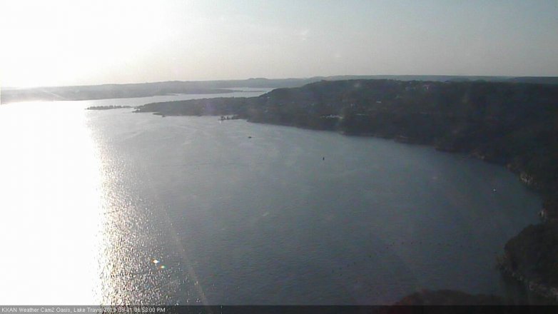Lake Travis webcam, August 1, 2019 5:55 PM CT