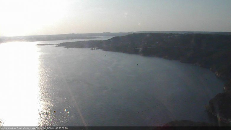 Lake Travis webcam, August 1, 2019 6:00 PM CT