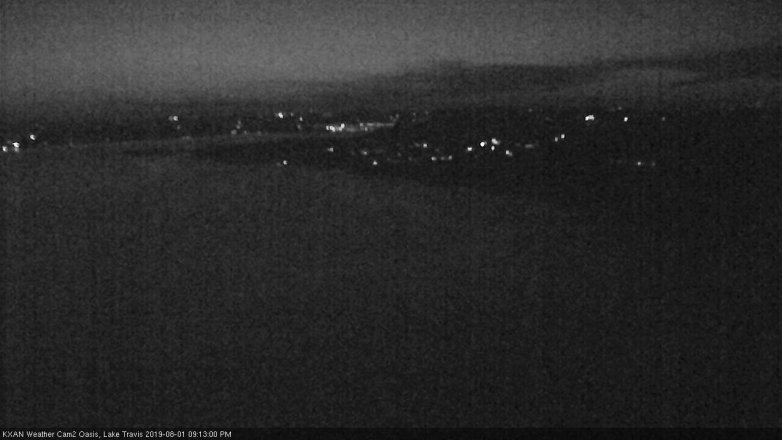 Lake Travis webcam, August 1, 2019 8:15 PM CT
