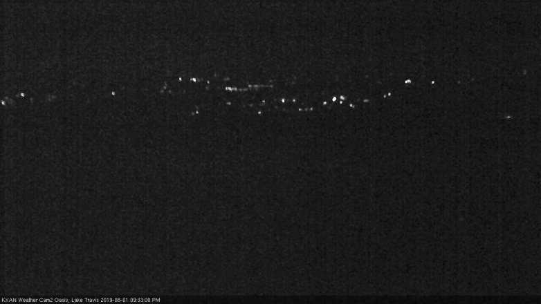 Lake Travis webcam, August 1, 2019 8:35 PM CT