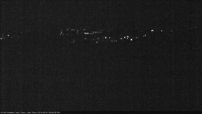 Lake Travis webcam, August 1, 2019 8:50 PM CT