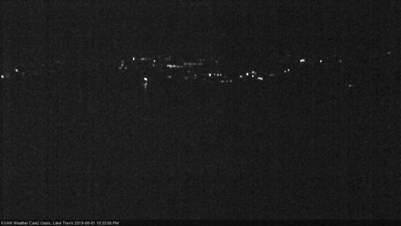 Lake Travis webcam, August 1, 2019 9:35 PM CT