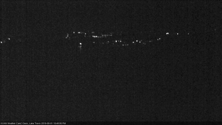 Lake Travis webcam, August 1, 2019 9:50 PM CT