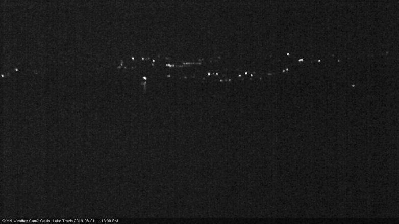 Lake Travis webcam, August 1, 2019 10:15 PM CT
