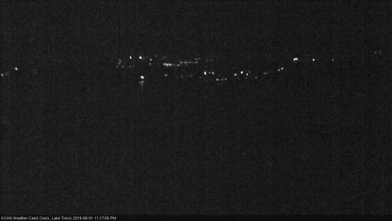 Lake Travis webcam, August 1, 2019 10:20 PM CT