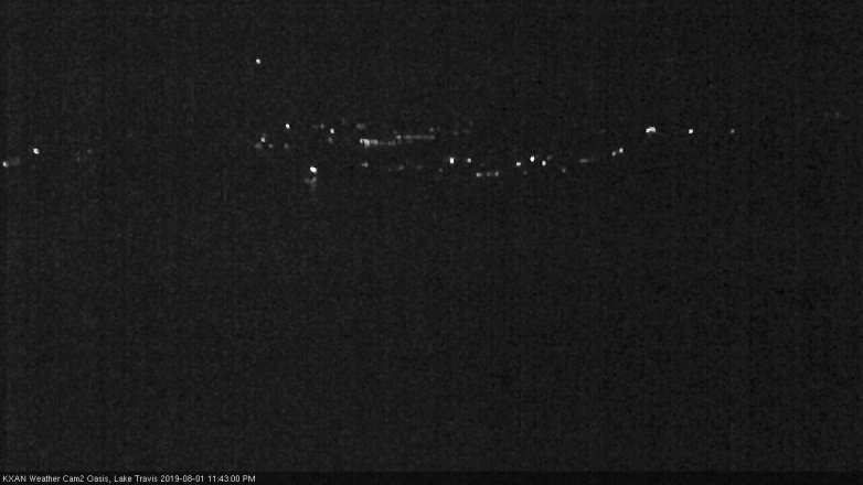 Lake Travis webcam, August 1, 2019 10:45 PM CT