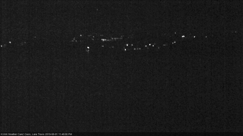 Lake Travis webcam, August 1, 2019 10:50 PM CT