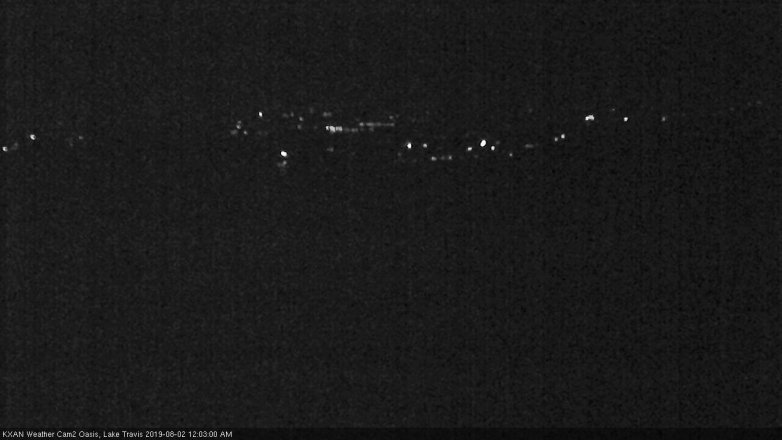 Lake Travis webcam, August 1, 2019 11:05 PM CT